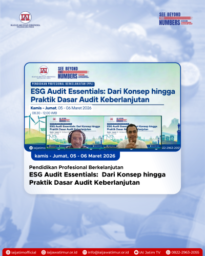 JAWAB TANTANGAN EKONOMI HIJAU, IAI JATIM GELAR PELATIHAN INTENSIF AUDIT ESG