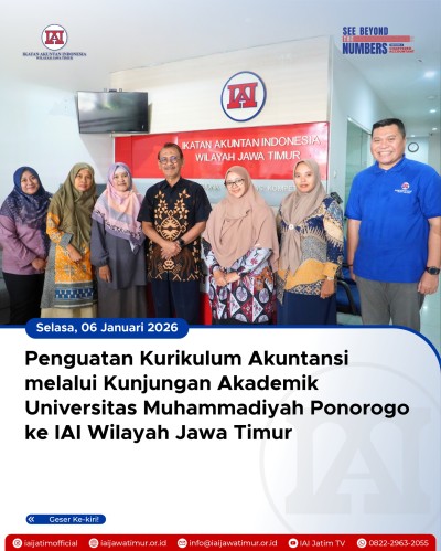 IAI Wilayah Jawa Timur Dukung Peningkatan Mutu Pendidikan melalui Review Kurikulum Akuntansi Universitas Muhammadiyah Ponorogo